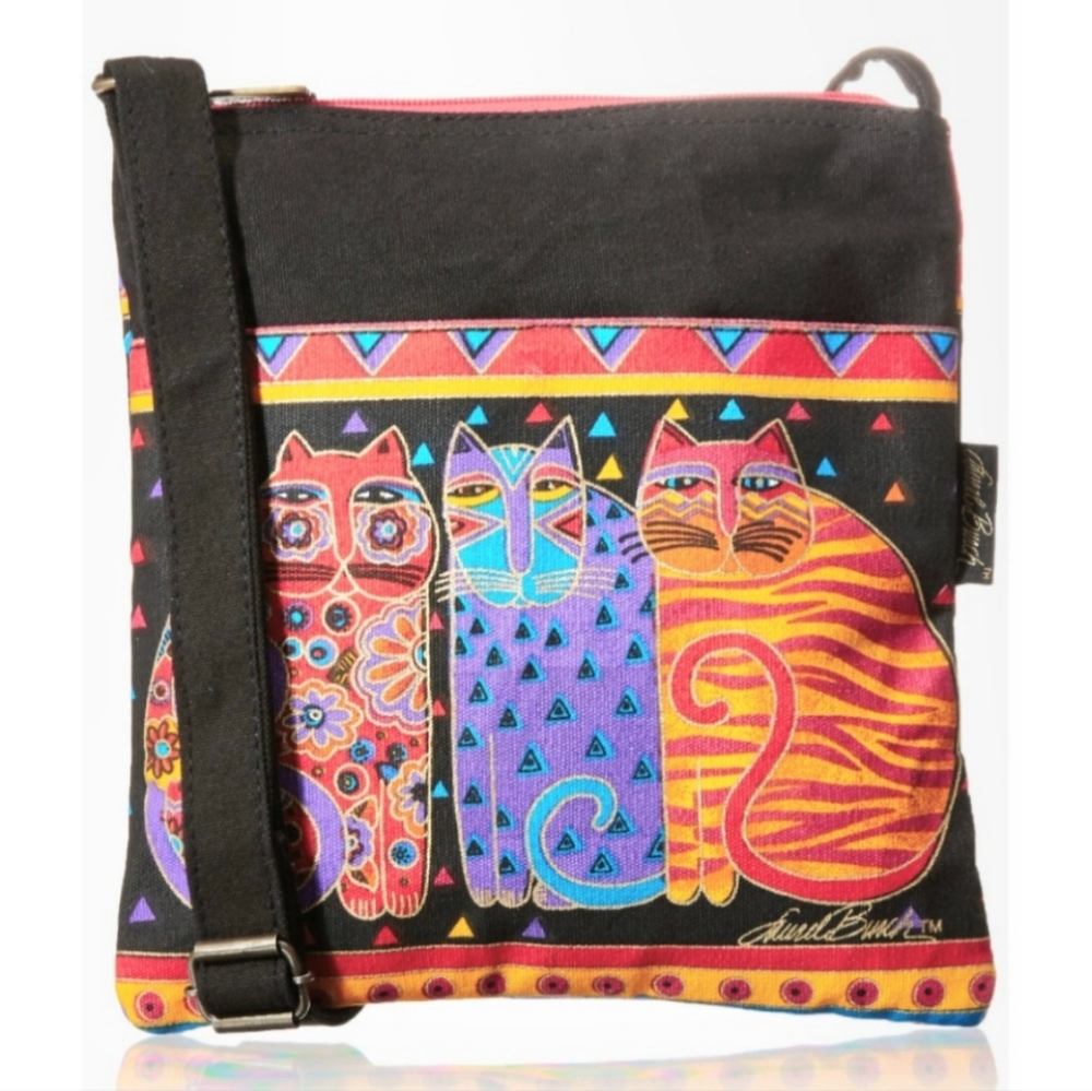 VINTAGE Laurel Burch Cat Purse